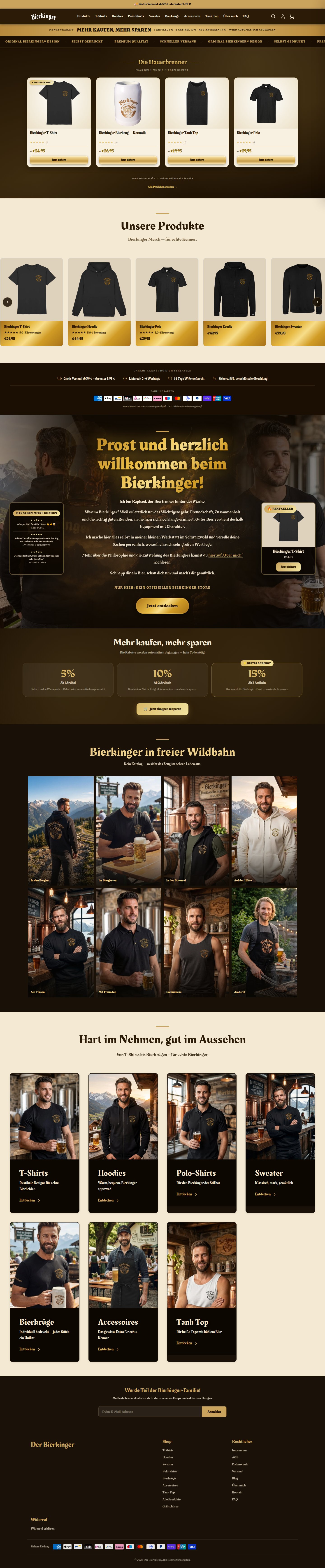 Bierkinger — Desktop, ganze Seite