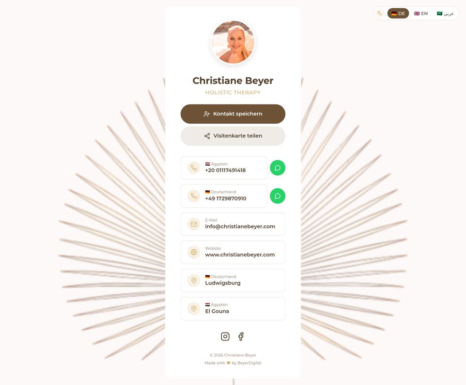 KRAFT Digitale Visitenkarte — vcard.christianebeyer.com